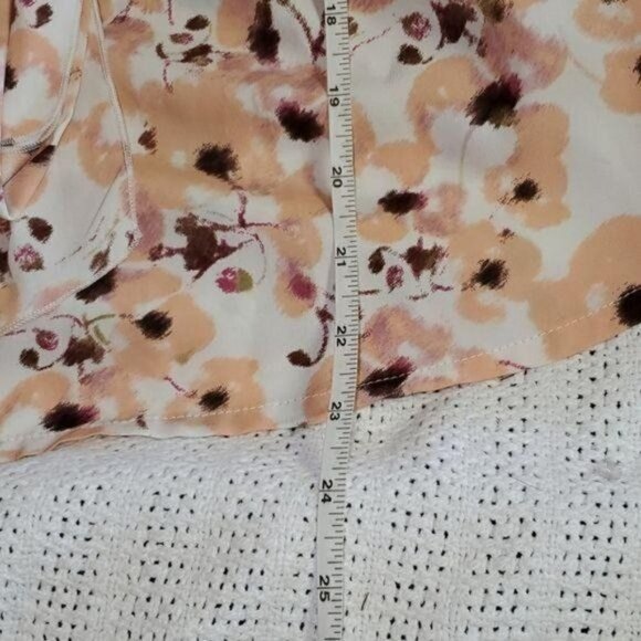 LC Lauren Conrad Cinched Colorful Sleeveless Buttoned Sz. XS Blouse Tunic - Picture 9 of 11